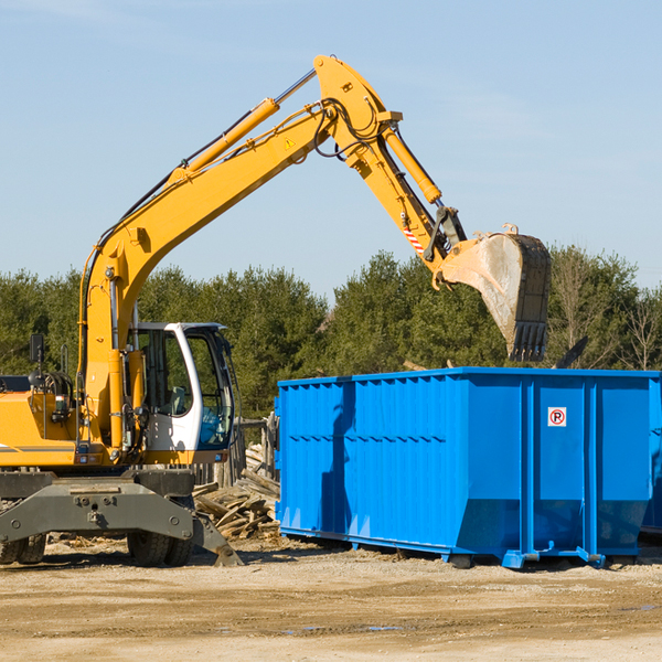 what size residential dumpster rentals are available in Lee Center NY